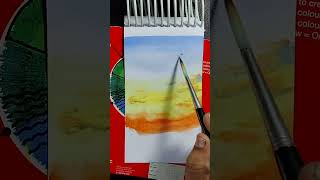 Landscape painting tutorial easypainting landscapepainting painting paintingtutorial easy [upl. by Yendirb]