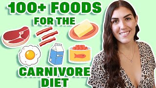 ULTIMATE Carnivore Diet Food List Best Foods for the Carnivore Diet [upl. by Marris]