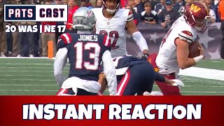 INSTANT REACTION Patriots Make Too Many Mistakes in 2017 Loss to Commanders [upl. by Aitetel988]