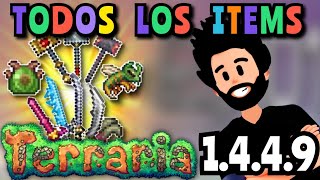 TERRARIA 1449  MAPA  TODOS LOS ITEMS  STEAM PC Y MOVIL Y PIRATAS [upl. by Arries]