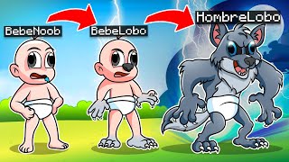 BEBE NOOB SE TRANSFORMO EN HOMBRE LOBO 😱🐺 BEBE NOOB ES UN HOMBRE LOBO EN MINECRAFT [upl. by Trebmal572]