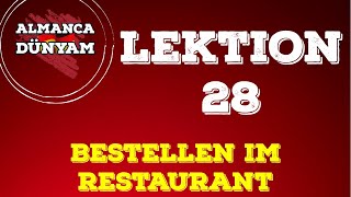 28 Almanca A1  Bestellen im Restaurant [upl. by Bradshaw]