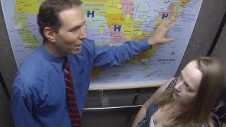 ELEVATOR WEATHERMAN PRANK Positively Pranked [upl. by Lindblad156]