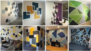 2022 Geometric wall painting ideas  Geometric design with paint  Modern Home Interior [upl. by Genny]