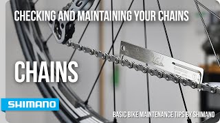 How To Check for Chain Wear and Chain Maintenance  SHIMANO [upl. by Brynn]