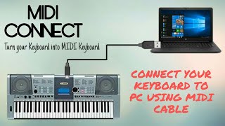 Connecting Keyboard to PC Using MIDI  Record the Best Music [upl. by Godliman]