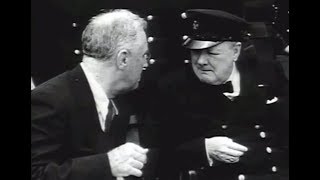 FDR and Winston Churchill  Secret Meeting [upl. by Goddord]