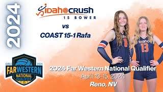 2024 FAR WESTERNS  Idaho Crush 15 Bower vs COAST 151 Rafa [upl. by Raddatz]