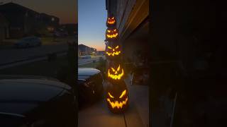 8ft pumpkin stack from Home Depot Halloween 🎃 [upl. by Caz666]