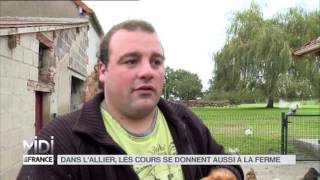 ANIMAUX  Dans lAllier les cours se donnent aussi à la ferme [upl. by Nrek]