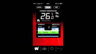 Quick Walk thru Salus iT500 Thermostat App Best Internet Controlled Thermostat for Europe [upl. by Akcirehs]