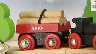 🔴 BRIO  Little Forrest Train Set Review  Brio 33042  Wooden Train Model Railroad [upl. by Nodlew]