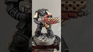 Black Templar Infernus Space Marine painting process warhammer warhammer40k 40k painting paint [upl. by Amlet36]