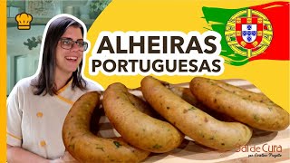 Receita de alheira de Mirandela assada no forno com ovo e espargos grelhados by necasdevaladares [upl. by Drofnil]