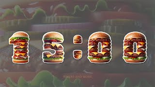 15 Minute Burger🍔 Inspired Countdown Timer [upl. by Burg]