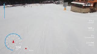 Bansko piste 9 Tomba Банско Томба трасса 9 106KMH [upl. by Gildus]