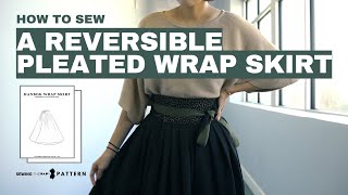 Hanbok Wrap Skirt  Reversible Pleated Skirt  Sewing Therapy PDF Pattern [upl. by Linetta]