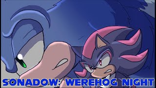 Sonadow Werehog Night 🐺💙 comic dub [upl. by Alletnahs644]