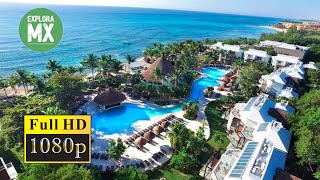 Hotel Sandos Caracol Eco Resort Playa del Carmen Mexico Walk Tour  Walkthrough  2021 [upl. by Lyrej]