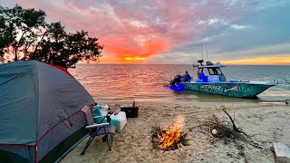 Remote Beach Camping  Everglades National Park CatchCleanCook [upl. by Hgalehs]