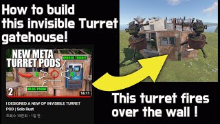 How to build aloneintokyos invisible turret gatehouseBunker external TC [upl. by Januarius479]