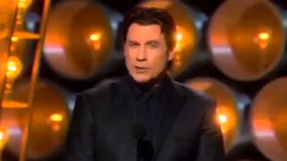 JOHN TRAVOLTA THE BIGGEST OSCAR FAIL EVER Idina Menzel BUTCHERED [upl. by Hilton873]