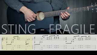 Sting  Fragile I With Tab [upl. by Obadiah]