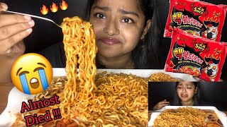 2X SPICY SAMYANG FIRE NOODLES CHALLENGE  EXTREMELY SPICY NOODLES  SPICY FOOD CHALLENGE VIDEOS [upl. by Lexi]