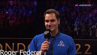 Roger Federer Retirement Ceremony [upl. by Ajam]