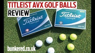 Titleist AVX golf balls review [upl. by Eimrej482]