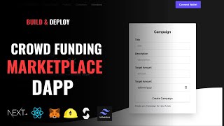 Build amp Deploy Crowd Funding Marketplace Dapp Using NextJs Hardhat MetaMask Solidity amp Tailwind [upl. by Acinnod]