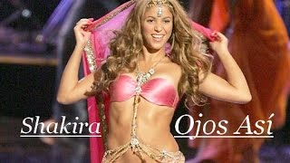 Shakira  Ojos Asi Lyrics Video Full HD [upl. by Anawait]