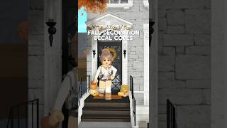 Fall decal codes 🪵🍂 bloxburg decalcodes fyp bloxburgdecals trending fall autumn viralvideo [upl. by Eikcim]