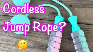 Weighted Cordless Jump Rope Review [upl. by Nodyroc]