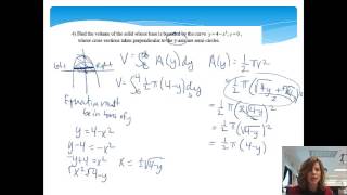 Volume  Cross Sections Perpendicular to the yaxis [upl. by Doherty]