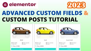 How to Use Elementor Advanced Custom Fields and Custom Post Types Tutorial 2024 [upl. by Romeo]