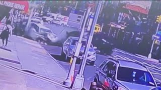 Shocking surveillance video shows deadly NYC crash [upl. by Anitaf]