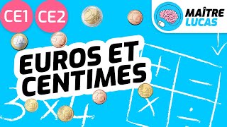 Euros et centimes CE1  CE2  Cycle 2  Maths  Mathématiques  Grandeurs et mesures [upl. by Hedwiga]