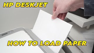 HP Deskjet 2700 amp 2600 series  How to Load Paper in the Printer [upl. by Etselec]