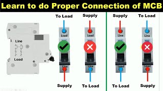 All Types of MCB Proper Connection  Input and output MCB connection TheElectricalGuy [upl. by Perron]