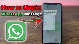 How to Unpin a Message on WhatsApp Chat  Full Guide [upl. by Gene]