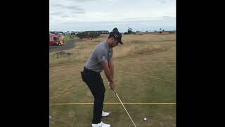 Xander Schauffele golf swing DTL IRON at THE OPEN CHAMPIONSHIP 2018 [upl. by Zeuqram191]