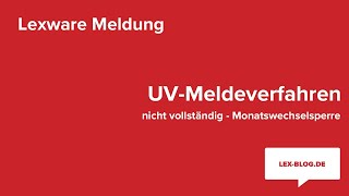 Lexware Meldung UVMeldeverfahren nicht vollständig  LexBlogTV [upl. by Hedi729]