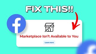 How to Fix Facebook Marketplace Not Available To You [upl. by Eveline]