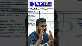 SBI PO Latest Salary Slip shrots sbipo sbiposalary [upl. by Ailel]