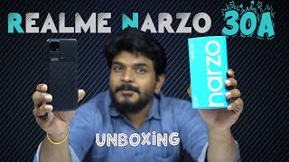 Realme Narzo 30A Unboxing amp Initial Impressions  In Telugu [upl. by Anitsua]