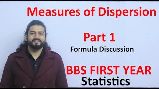 Measure of Dispersion Part 1 Formula Discussion BBS First Year Statistics in Nepali TU Solution [upl. by Shaner]