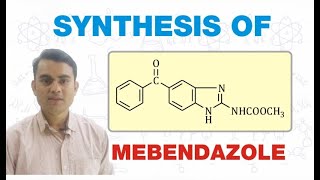 SYNTHESIS OF MEBENDAZOLE  MEDICINAL CHEMISTRY  GPAT  BPharm 6th SEMESTER [upl. by Eigger]