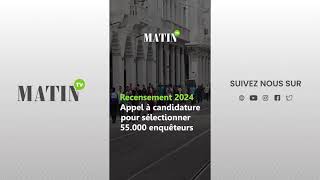 Recensement 2024  Appel à candidature pour sélectionner 55000 enquêteurs [upl. by Akinahs]