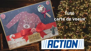 Tuto carte de voeux facile à réaliser [upl. by Dougy]